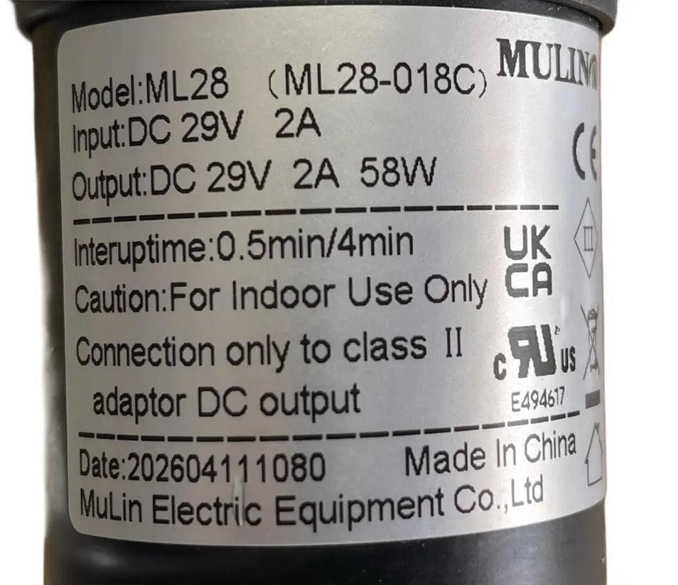 Mulin ML28-018C Actuator - Foot Rest Motor Couch Guard Aus