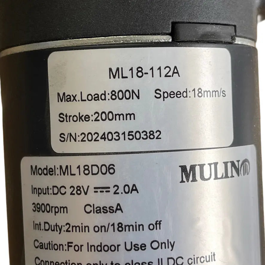 Mulin ML18-112A Actuator Couch Guard Aus