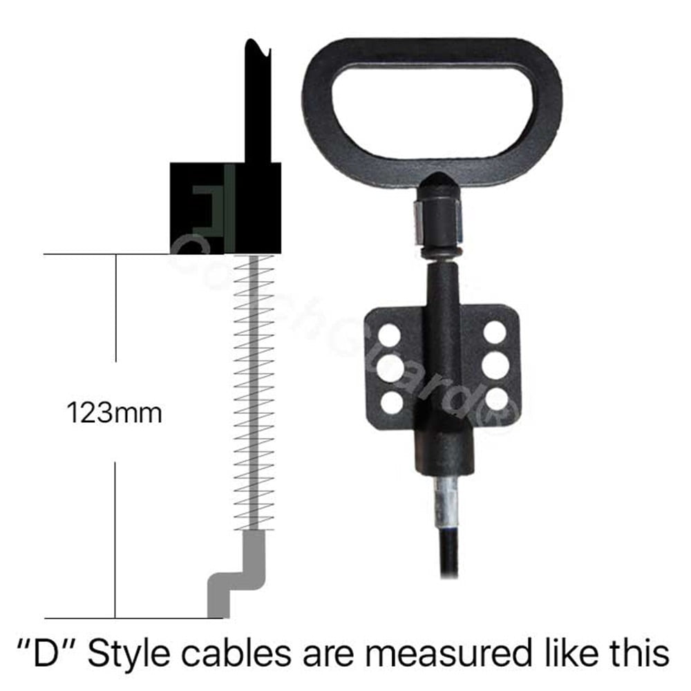 Recliner Parachute Pull Cable 123mm Exposed