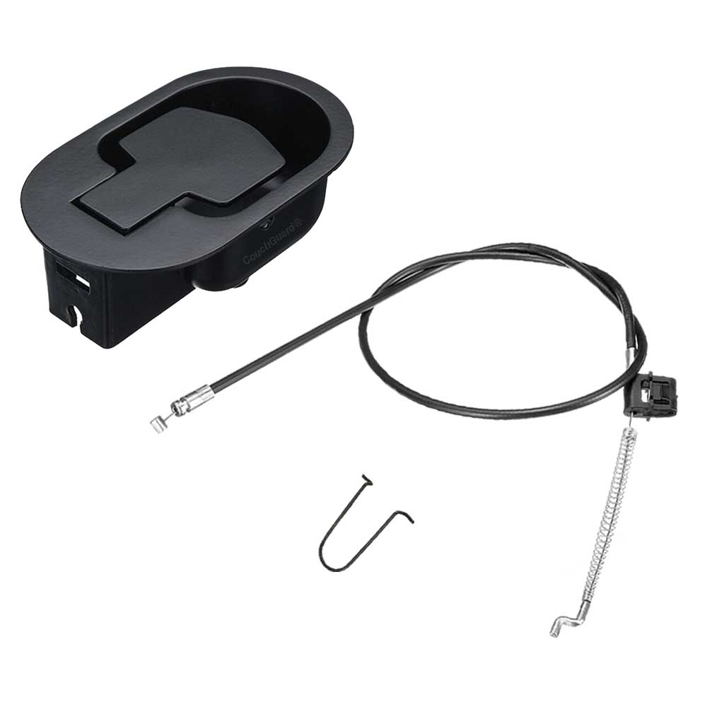 metal recliner handle and cables