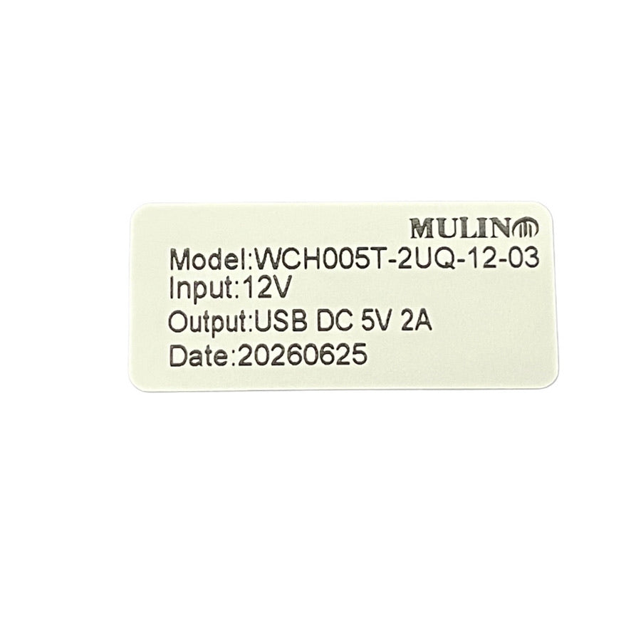 Mulin Wireless Charging Pad - WCH005T-2UQ-12-03