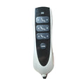 Okin JLDK.38.04.19 black and silver handset with three paired rocker controls, HOME button and POWER indicator