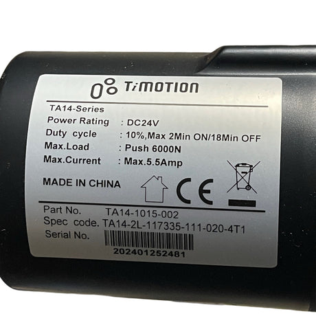 Genuine TiMotion TA14-1015-002 Lift Chair Actuator