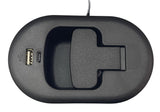 Large Black Manual Recliner Handle with USB-A & USB-C Charging