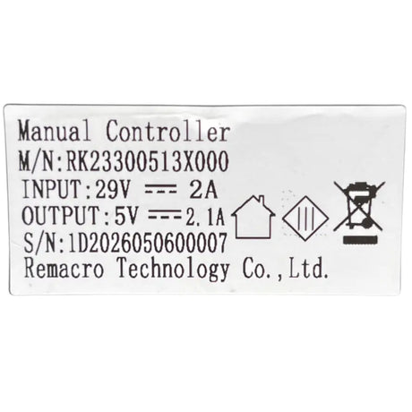 RMT 4 Button - USB Power Recliner Switch-RK23300513X000 Couch Guard Aus