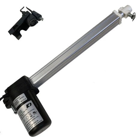 Kaidi KDYJT013-120 recliner actuator with mounting points and cable connector inset