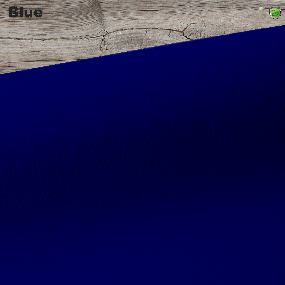 blue leather paint