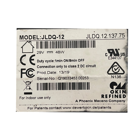 okin-actuator-jldq-12-137-75-backrest-motor-label